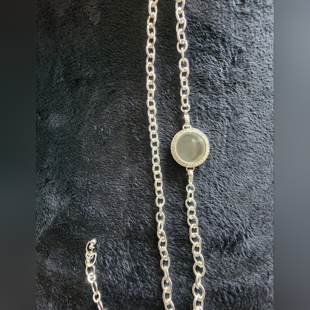 Double locket origami owl necklace